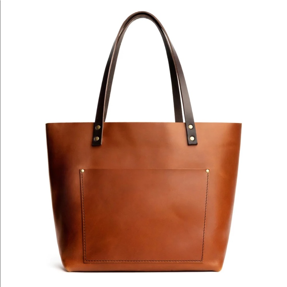 Portland Leather Goods Large Tote Bag in Honey